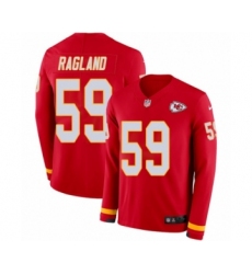 Youth Nike Kansas City Chiefs #59 Reggie Ragland Limited Red Therma Long Sleeve NFL Jersey