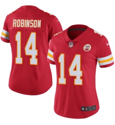 Women's Nike Kansas City Chiefs #14 Demarcus Robinson Red Team Color Vapor Untouchable Limited Player NFL Jersey