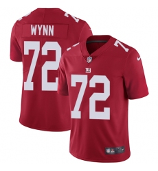 Youth Nike New York Giants #72 Kerry Wynn Red Alternate Vapor Untouchable Limited Player NFL Jersey