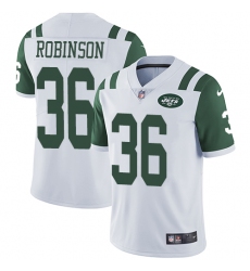 Youth Nike New York Jets #36 Rashard Robinson White Vapor Untouchable Elite Player NFL Jersey