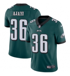 Men's Nike Philadelphia Eagles #36 Jay Ajayi Midnight Green Team Color Vapor Untouchable Limited Player NFL Jersey