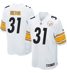 Men's Nike Pittsburgh Steelers #31 Mike Hilton Game White NFL Jersey