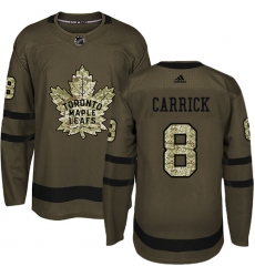 Youth Adidas Toronto Maple Leafs #8 Connor Carrick Authentic Green Salute to Service NHL Jersey