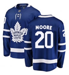 Men's Toronto Maple Leafs #20 Dominic Moore Fanatics Branded Royal Blue Home Breakaway NHL Jersey