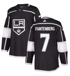 Men's Adidas Los Angeles Kings #7 Oscar Fantenberg Premier Black Home NHL Jersey