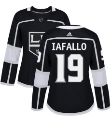 Women's Adidas Los Angeles Kings #19 Alex Iafallo Authentic Black Home NHL Jersey