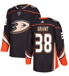 Youth Adidas Anaheim Ducks #38 Derek Grant Premier Black Home NHL Jersey