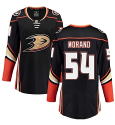 Women's Anaheim Ducks #54 Antoine Morand Fanatics Branded Black Home Breakaway NHL Jersey