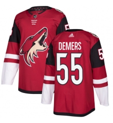 Men's Adidas Arizona Coyotes #55 Jason Demers Authentic Burgundy Red Home NHL Jersey
