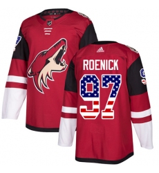 Youth Adidas Arizona Coyotes #97 Jeremy Roenick Authentic Red USA Flag Fashion NHL Jersey