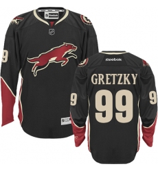 Women's Reebok Arizona Coyotes #99 Wayne Gretzky Authentic Black Third NHL Jersey
