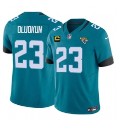 Men's Jacksonville Jaguars #23 Foyesade Oluokun Teal 2026 F.U.S.E. 4-Star C Vapor Limited Football Stitched Jersey