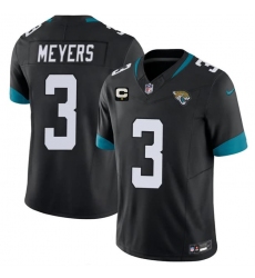 Men's Jacksonville Jaguars #3 Jakobi Meyers Black 2026 F.U.S.E. 1-Star C Vapor Limited Football Stitched Jersey