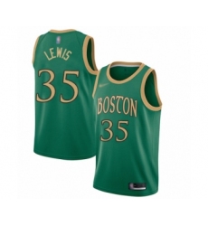 Youth Boston Celtics #35 Reggie Lewis Swingman Green Basketball Jersey - 2019 20 City Edition