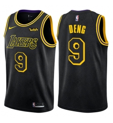 Women's Nike Los Angeles Lakers #9 Luol Deng Swingman Black NBA Jersey - City Edition