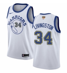 Youth Nike Golden State Warriors #34 Shaun Livingston Swingman White Hardwood Classics 2018 NBA Finals Bound NBA Jersey