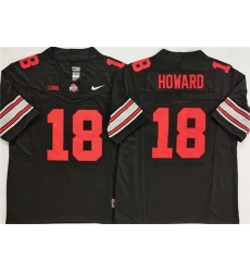 Men's Ohio State Buckeyes #18 Will Howard Black 2025 F.U.S.E. Limited Stitched Jersey