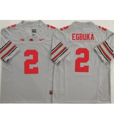 Men's Ohio State Buckeyes #2 Emeka Egbuka Gray 2025 F.U.S.E. Limited Stitched Jersey