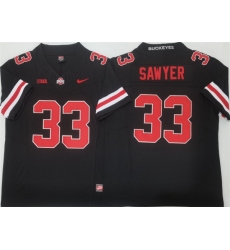 Men's Ohio State Buckeyes #33 Jack Sawyer Black 2025 F.U.S.E. Limited Stitched Jersey