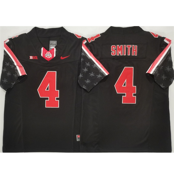 Men's Ohio State Buckeyes #4 Jeremiah Smith Black 2025 F.U.S.E. Limited Stitched Jersey