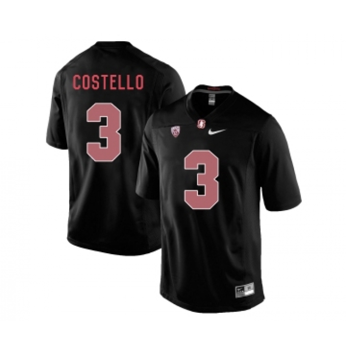 Stanford Cardinal 3 K.J. Costello Blackout College Football Jersey