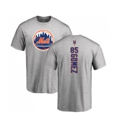 Baseball New York Mets #85 Carlos Gomez Ash Backer T-Shirt