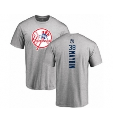 Baseball New York Yankees #38 Cameron Maybin Ash Backer T-Shirt