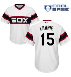 Men's Majestic Chicago White Sox #10 Yoan Moncada Replica White 2013 Alternate Home Cool Base MLB Jersey
