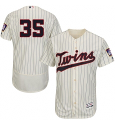 Men's Majestic Minnesota Twins #35 Michael Pineda Cream Alternate Flex Base Authentic Collection MLB Jersey