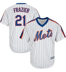 Men's Majestic New York Mets #21 Todd Frazier Replica White Alternate Cool Base MLB Jersey