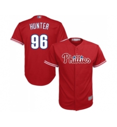 Youth Philadelphia Phillies #96 Tommy Hunter Replica Red Alternate Cool Base Baseball Jersey