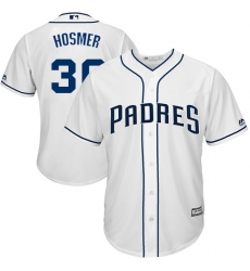 Youth Majestic San Diego Padres #30 Eric Hosmer Replica White Home Cool Base MLB Jersey