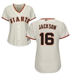 Women's Majestic San Francisco Giants #16 Austin Jackson Authentic Cream Home Cool Base MLB Jersey