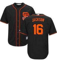 Youth Majestic San Francisco Giants #16 Austin Jackson Replica Black Alternate Cool Base MLB Jersey