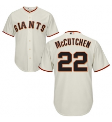 Youth Majestic San Francisco Giants #22 Andrew McCutchen Replica Cream Home Cool Base MLB Jersey