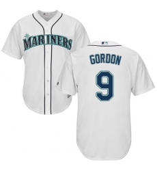 Youth Majestic Seattle Mariners #9 Dee Gordon Replica White Home Cool Base MLB Jersey