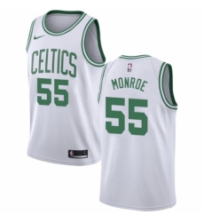 Men's Nike Boston Celtics #55 Greg Monroe Authentic White NBA Jersey - Association Edition