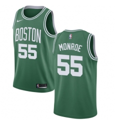 Men's Nike Boston Celtics #55 Greg Monroe Swingman Green(White No.) Road NBA Jersey - Icon Edition