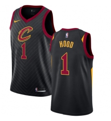 Women's Nike Cleveland Cavaliers #1 Rodney Hood Authentic Black NBA Jersey Statement Edition