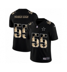 Men's Dallas Cowboys #55 Leighton Vander Esch Black Statue of Liberty Limited Player Football Jersey