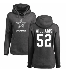 NFL Women's Nike Dallas Cowboys #52 Connor Williams Ash One Color Pullover Hoodie