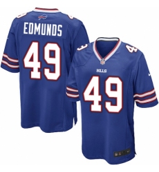 Men's Nike Buffalo Bills #49 Tremaine Edmunds Game Royal Blue Team Color NFL Jersey