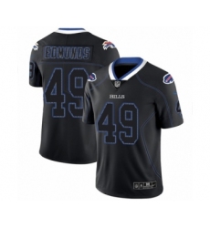 Men's Nike Buffalo Bills #49 Tremaine Edmunds Limited Black Lights Out Black Rush NFL Jersey