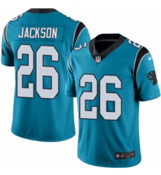 Men's Nike Carolina Panthers #26 Donte Jackson Limited Blue Rush Vapor Untouchable NFL Jersey