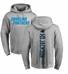 NFL Nike Carolina Panthers #26 Donte Jackson Ash Backer Pullover Hoodie