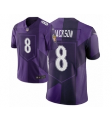 Youth Baltimore Ravens #8 Lamar Jackson Limited Purple City Edition Football Jersey Youth Baltimore Ravens #8 Lamar Jackson Limited Purple City Edition Football Jersey