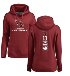 NFL Women's Nike Arizona Cardinals #13 Christian Kirk Maroon Backer Pullover Hoodie