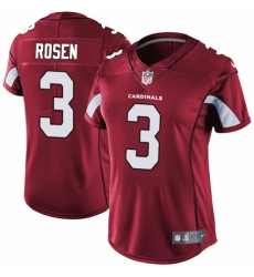Women's Nike Arizona Cardinals #3 Josh Rosen Red Team Color Vapor Untouchable Limited Player NFL Jersey