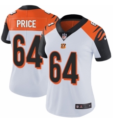 Women's Nike Cincinnati Bengals #64 Billy Price White Vapor Untouchable Limited Player NFL Jersey
