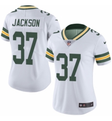 Women's Nike Green Bay Packers #37 Josh Jackson White Vapor Untouchable Limited Player NFL Jersey